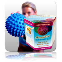 zz Massage Ball 10cm - Blue (Gift Box)